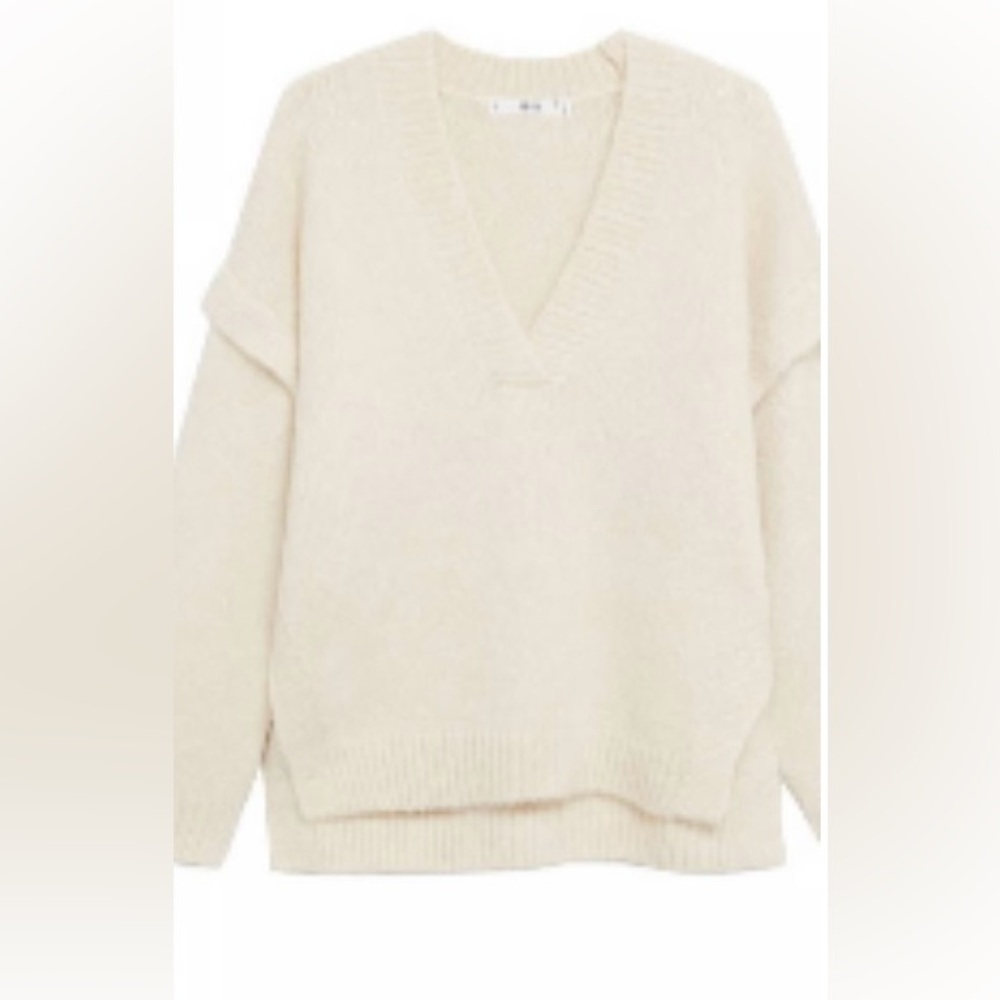 Cozy Cream V-Neck Sweater